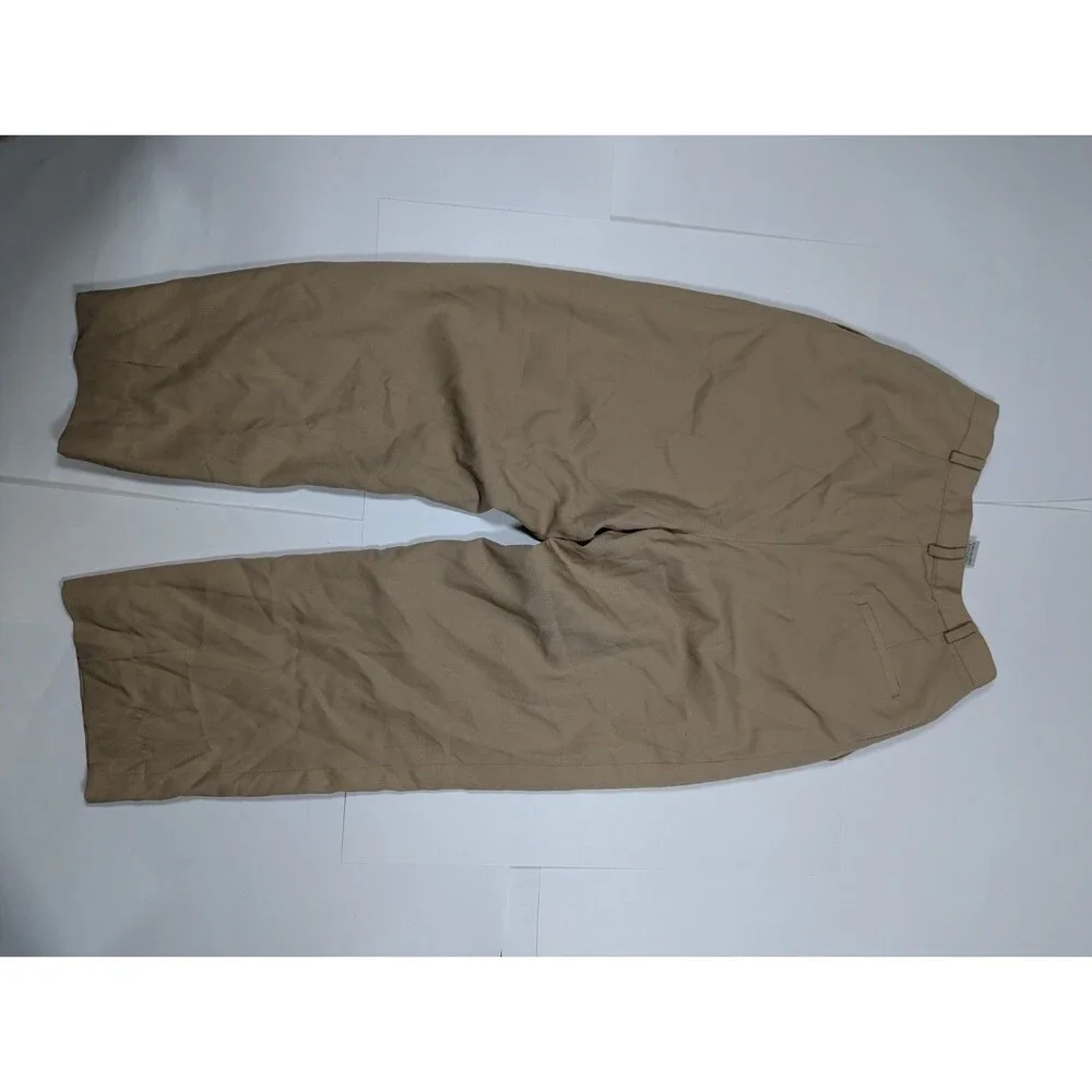 New Austin Reed London New York Tan Lined Dres Pant Vintage 100% Wool Women’s 10